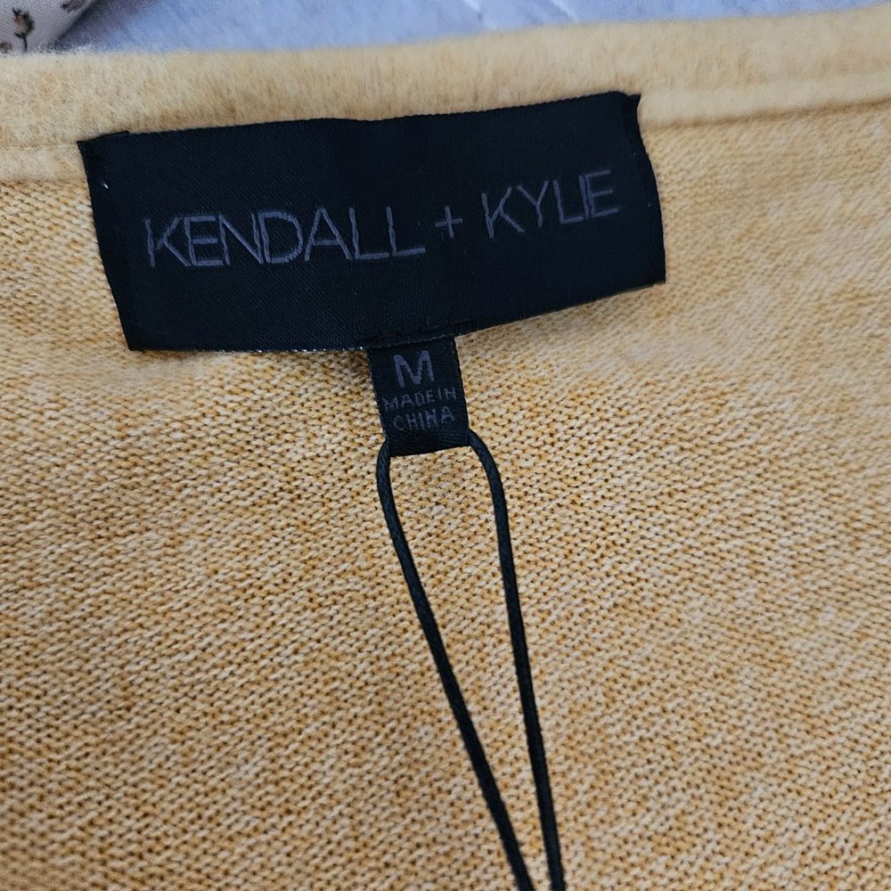 Kendall & Kylie Womens Tank Top Bodysuit Marigold Yellow Medium - Picture 4 of 10